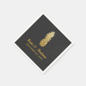 Tropische elegantie | Ananas bruiloft Servet (Hoek)