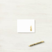 Tropische elegantie | ananas post-it® notes (Op bureau)