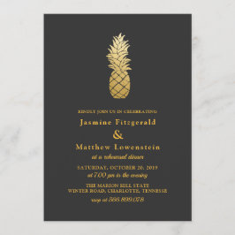 Tropische elegantie | Ananas repetitie diner Kaart