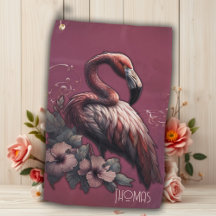 Tropische elegantie, de flamingo in de schemering.