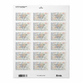 Tropische elegantie etiket (Full Sheet)