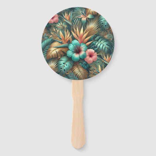 Tropische elegantie fans handwaaier (Voorkant)