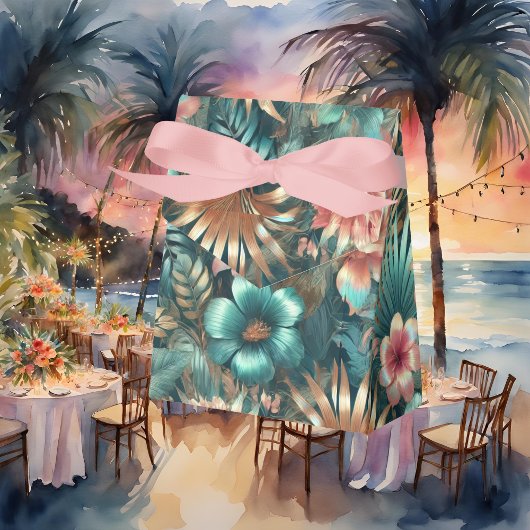 Tropische elegantie gebogen bedankdoosjes