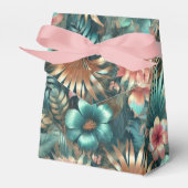 Tropische elegantie gebogen bedankdoosjes (Voorkant Zijde)