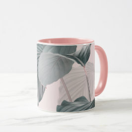 Tropische elegantie in Pastel Mok
