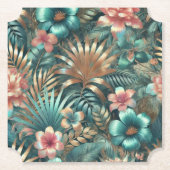 Tropische elegantie kartonnen onderzetters (Voorkant)
