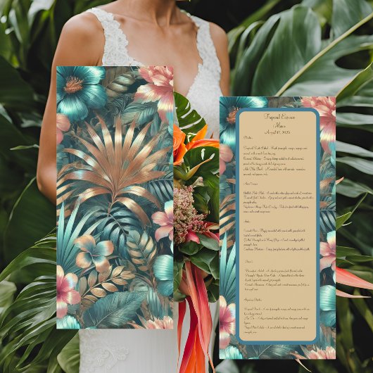 Tropische elegantie menu