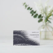 Tropische elegantie Modern Professional Visitekaartje (Staand voorkant)