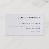 Tropische elegantie Modern Professional Visitekaartje (Achterkant)