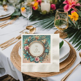 Tropische Elegantie Munt Luncheon Servet