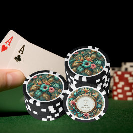 Tropische Elegantie Pokerchip