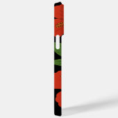 Tropische elegantie rode hibiscus op zwart Case-Mate iPhone case (Achterkant / Rechts)