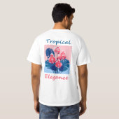 Tropische elegantie t-shirt (Achterkant volledig)