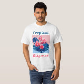 Tropische elegantie t-shirt (Voorkant volledig)