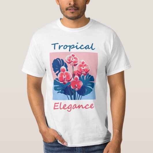 Tropische elegantie t-shirt (Voorkant)