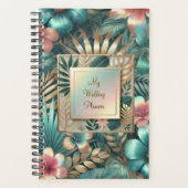 Tropische Elegantie Trouwplanner Planner (Voorkant)