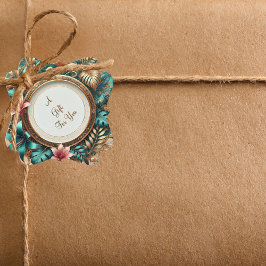 Tropische elegantie voorkeurstags bedankjes labels