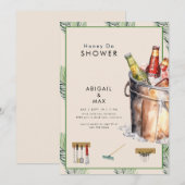 Tropische emmer van bier honing doen koppels douch kaart (Voorkant / Achterkant)