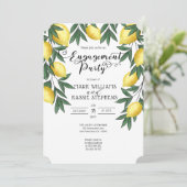 Tropische emons | Land CheckEngagement Party Kaart (Staand voorkant)