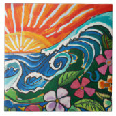 Tropische en Hawaiitische tegel Tegeltje (Voorkant)