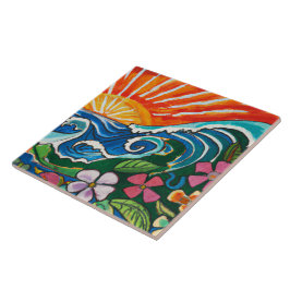 Tropische en Hawaiitische tegel Tegeltje