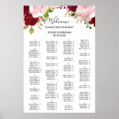 Tropische en Romantische alfabetische zetgrafiek Poster (Voorkant)