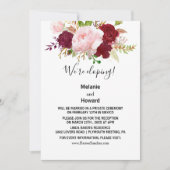 Tropische en Romantische Elopement Receptie Kaart (Voorkant)