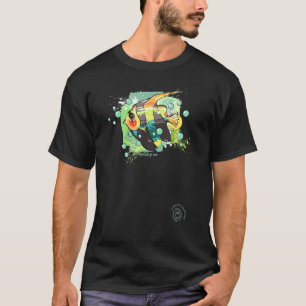 Tropische engel visoceaanoriginele grafische weerg t-shirt