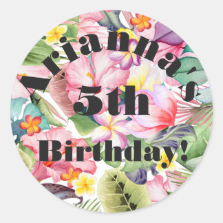 Tropische envelop afdichting Sticker