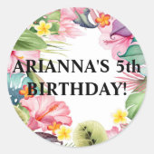 Tropische envelop afdichting Sticker (Voorkant)