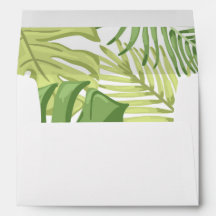 Tropische envelop Hawaii Palm vertrekt Tropisch