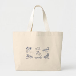 Tropische Escape Tote Grote Tote Bag