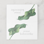 Tropische escortkaart, tropische bruiloft plaatskaartje (Buitenkant ongevouwen)