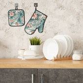 tropische essentie ovenwant & pannenlap set