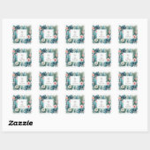 tropische essentie vierkante sticker (Vel)