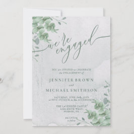 Tropische Eucalyptus Calligrafie Actief Kaart