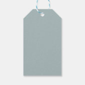 Tropische eucalyptus groen dank u cadeaulabel (Achterkant)