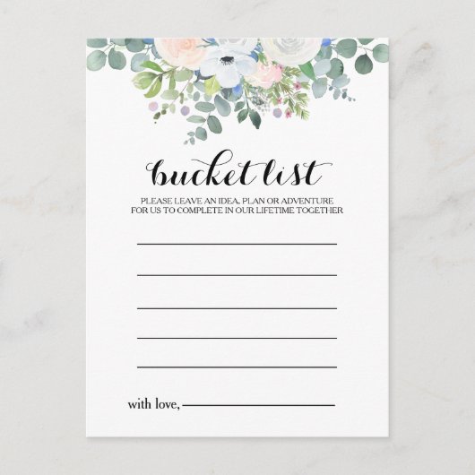 Tropische Eucalyptus groen emmerlijst Kaarten (Voorkant)