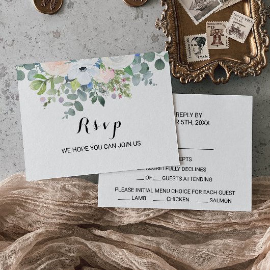 Tropische eucalyptus groen Menu keuze