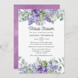 Tropische Eucalyptus Succulents Virtual Shower Kaart