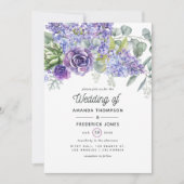 Tropische eucalyptussenkoorten bruiloft kaart (Voorkant)