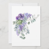 Tropische eucalyptussenkoorten bruiloft save the date (Achterkant)