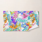 Tropische exotische bloemen bad handdoek (Handdoek)