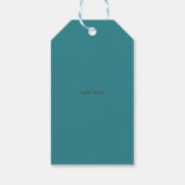 Tropische exotische bloemen cadeaulabel (Achterkant)