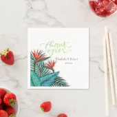 Tropische exotische bloemen servet (Insitu)