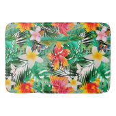 Tropische exotische Oerwouden bloemen Badmat (Voorkant)