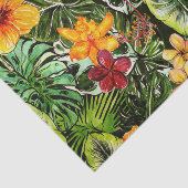 Tropische exotische Oerwouden bloemen Tissuepapier (Detail)