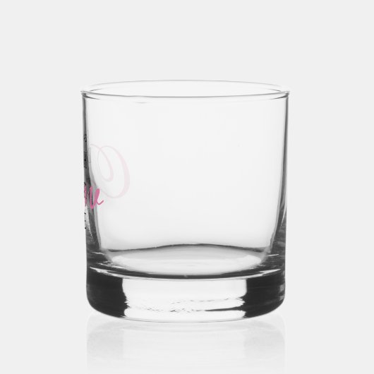 Tropische exotische palmbachelorette whisky glas (Links)