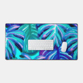 Tropische exotische palmbladeren bureaumat (Keyboard & Muis)