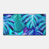 Tropische exotische palmbladeren bureaumat (Voorkant)